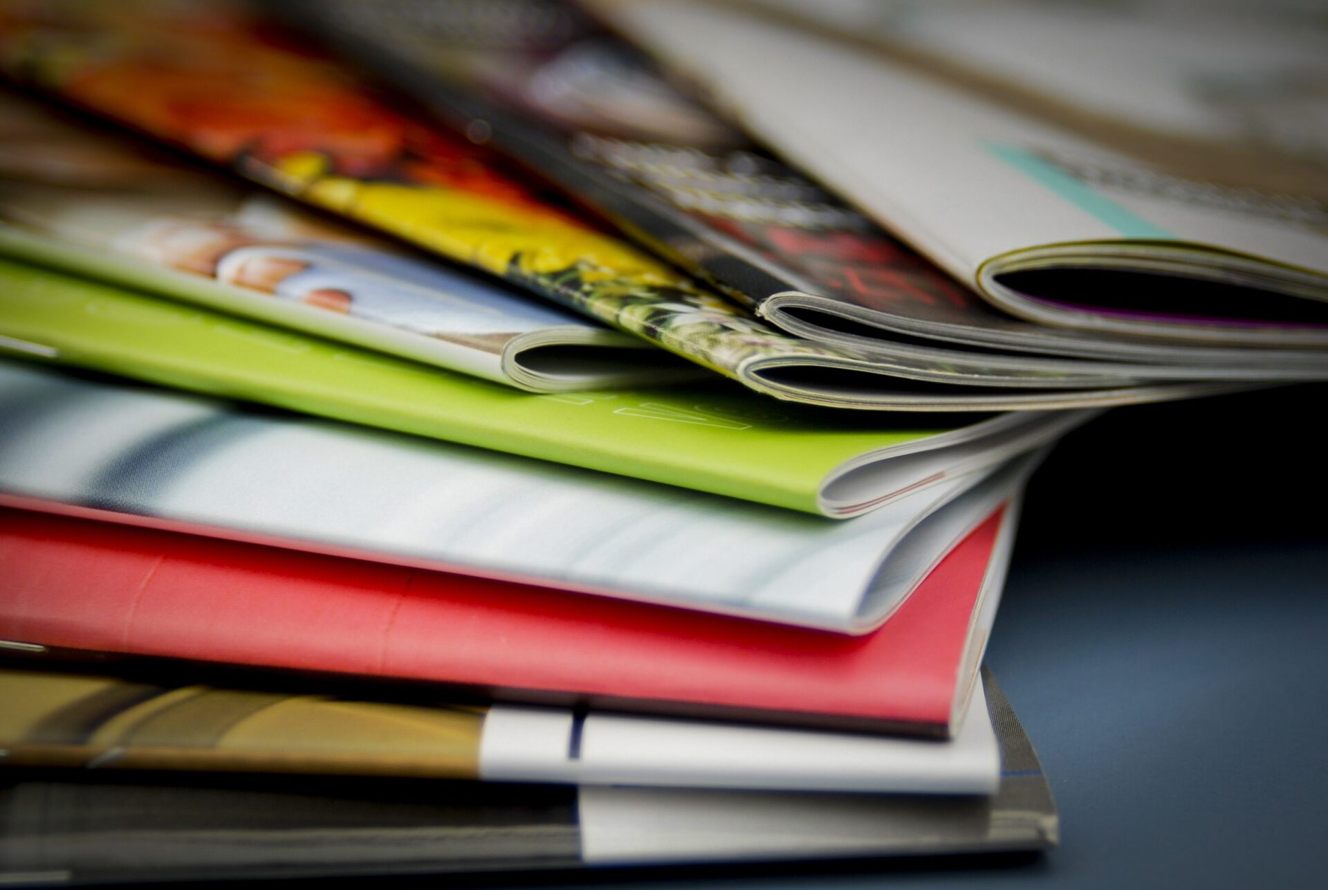 A stack of magazines